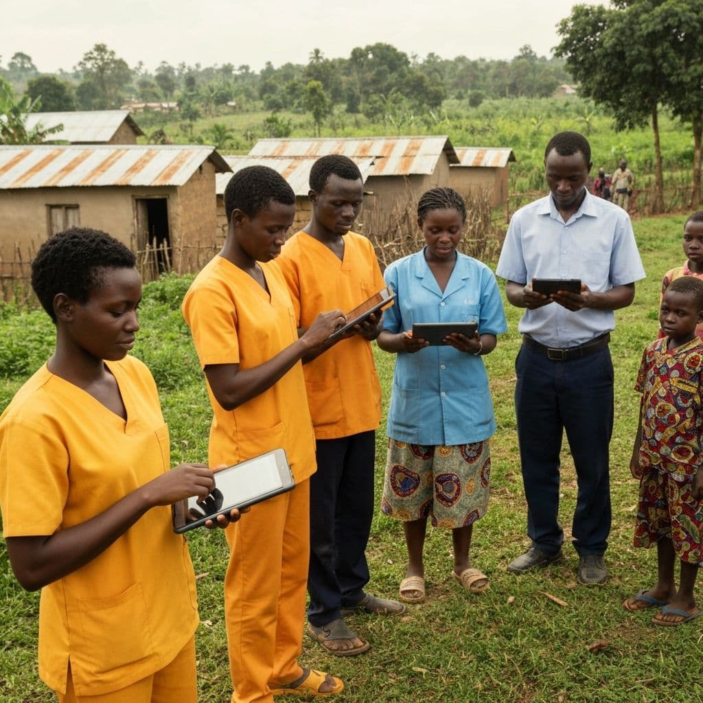 CIDE field team working with partners