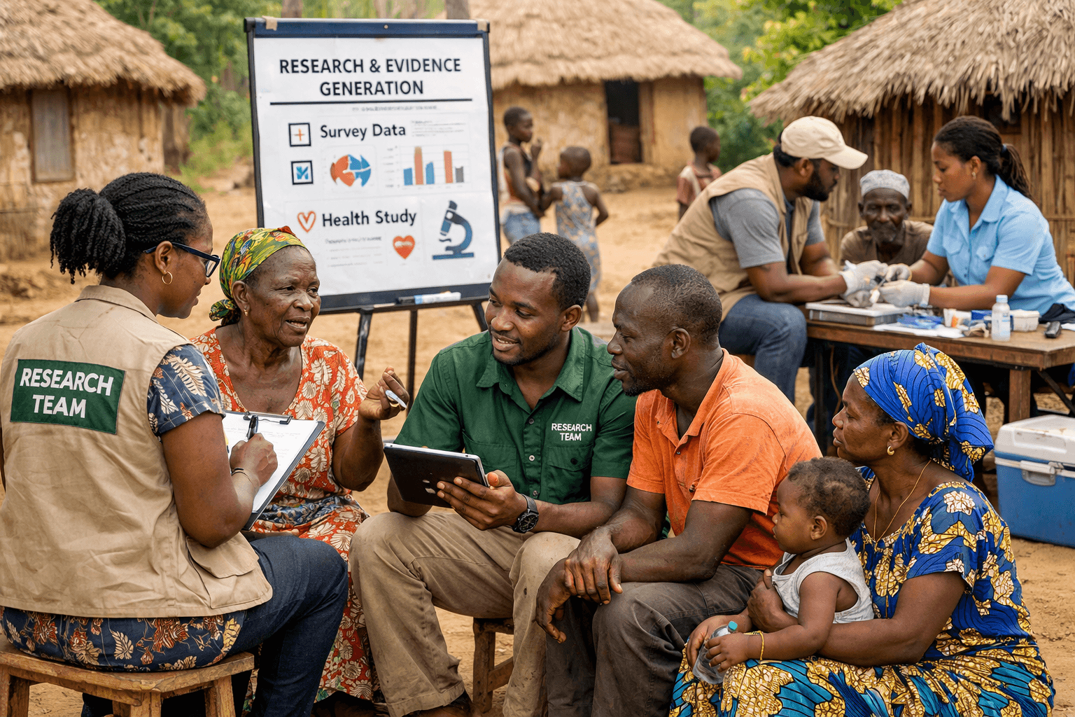 CIDE research team with community members